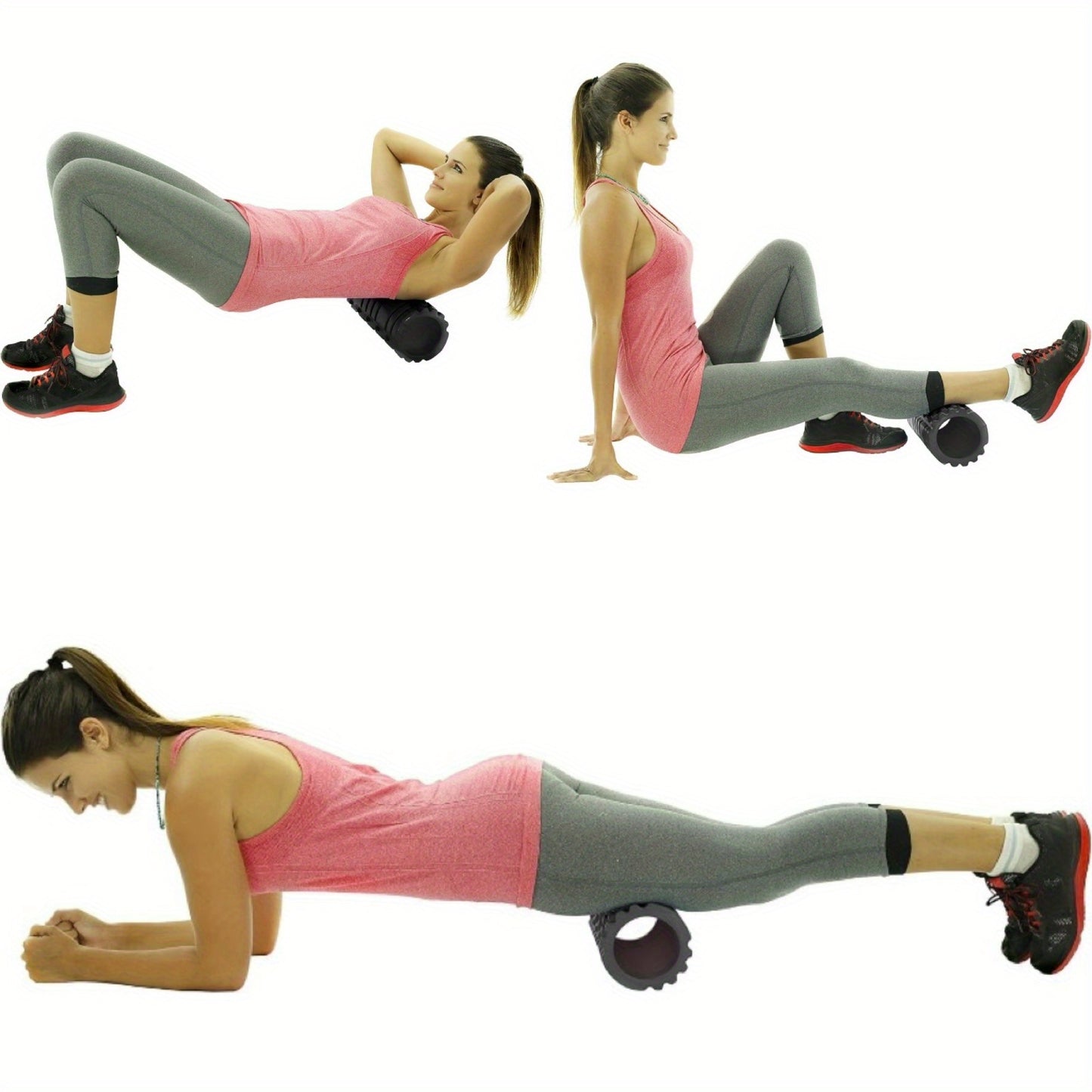 The foam roller Kit With adjustable back tensioner waist device set relieve chronic lower back pain, ergonomic design, suitable for fitness, yoga and Pilates, enhance flexibility, improve balance, help muscle relaxation