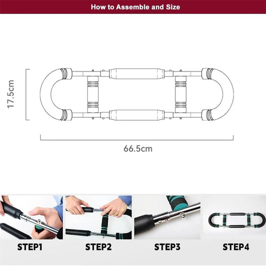 Twister Arm Trainer, Adjustable Chest Expander, Twister Arm Exerciser-Muscular Strength Enhancer for Men's Upper Body Strength