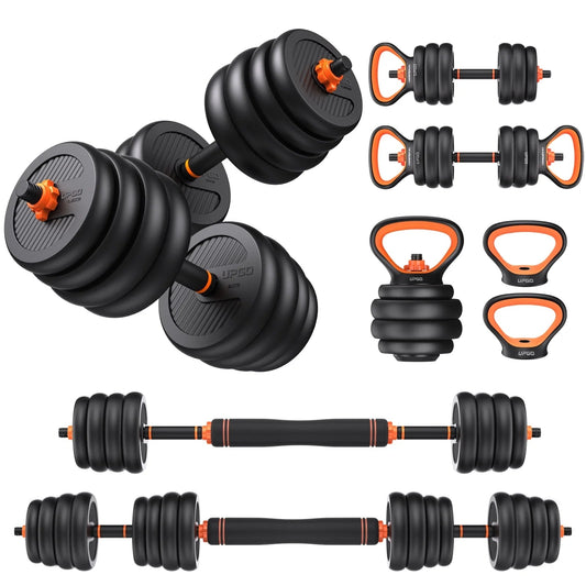 4-in-1 Adjustable Dumbbell Set with Connector – 90 lbs | Versatile Strength Training Kit