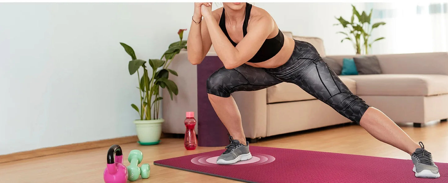 Yoga Mat with Strap – 10mm & 12mm Thick Yoga Mat, Non-Skid Dual Surface Workout Mat, Eco-Friendly POE Yoga Mats