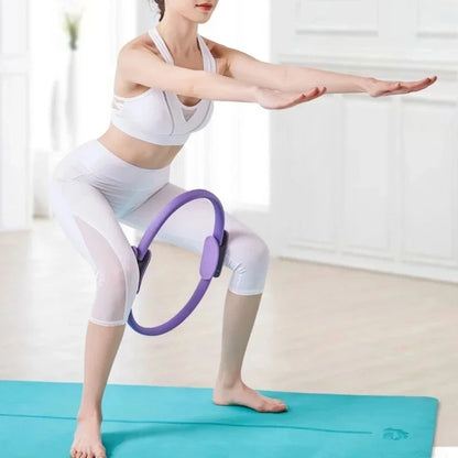 Yoga Fitness Ring Circle Pilates Women Girl Exercise Home Resistance Elasticity Yoga Ring Circle Gym Workout Pilates Accessories
