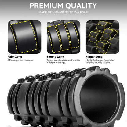 Premium Multi-Density Foam Roller: Soothes Muscles And Improves Mobility