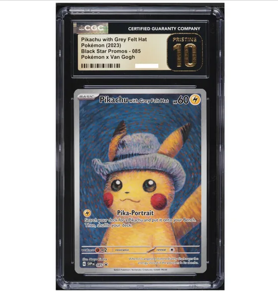 PIKACHU VAN GOGH, graded CGC 10